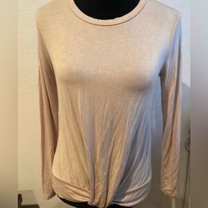 Women's Cream Long Sleeve Top (Size S)